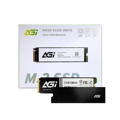 AGI AI828 2TB SSD PCIe NVMe 4.0 M.2 2280 Gen4 x4 with Heatsink, Read Speeds U...