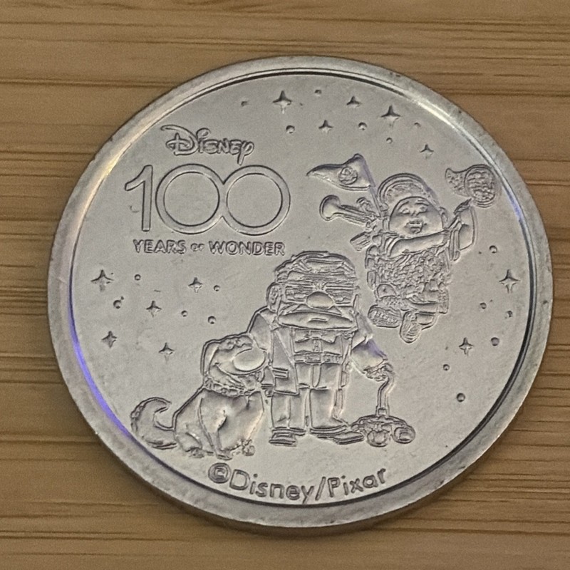 Disney World Pocket Medallion Coin - Disney 100 Years Of Wonder -UP