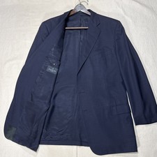 Ermenegildo Zegna 15 Milmil 15 Wool Blue Sport Blazer Jacket 42L