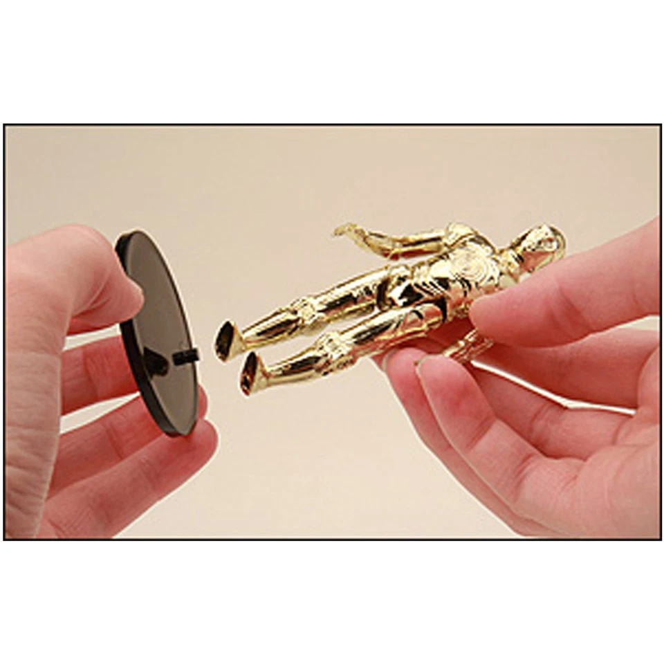 Protech Black Action Figure Stands for Vintage 3.75" Star Wars Figures, 1/8" Peg - Image 2 of 2