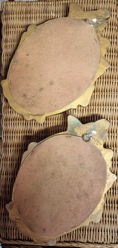 Pair Vintage Rococo Style Gilt Cherub Wall Mirrors, French Country Ornate (photo 5)