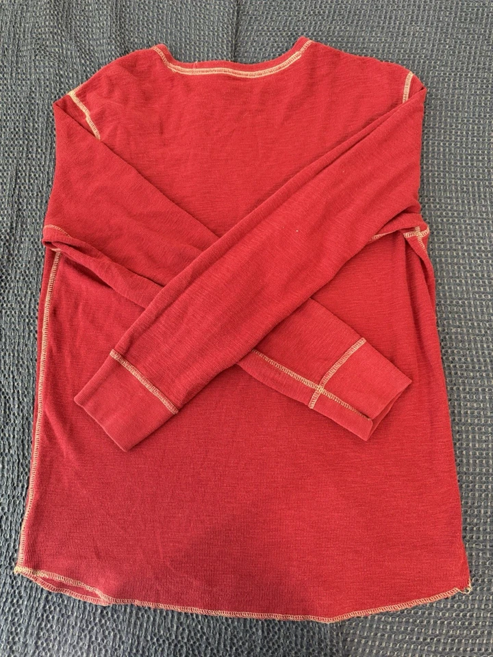 红色和金色复古美国鹰保暖长袖。 无瑕疵使用 — 第 3/3 张图片