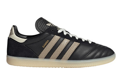 Adidas Samba JP JR0963 Black Cream White Leather Men's Sneaker