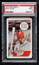 1970 Kelloggs #33 RICH ALLEN HOF Philadelphia Phillies PSA 9 MINT