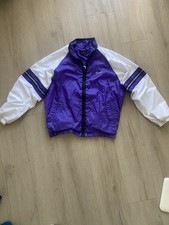 Vintage 90 s Purple Nike Nylon Windbreaker Zip Up Jacket Size small Women s