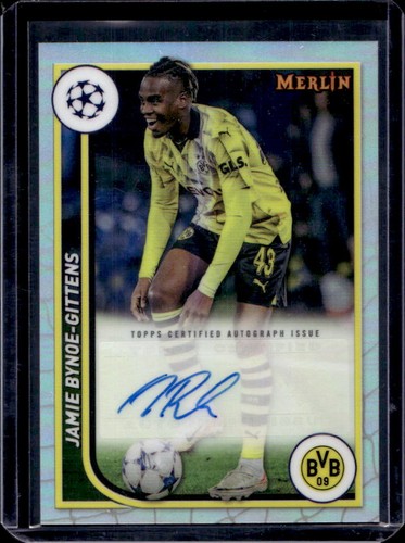 2023-24 Topps Chrome Merlin UEFA Jamie Bynoe-Gittens Auto #AU-BG