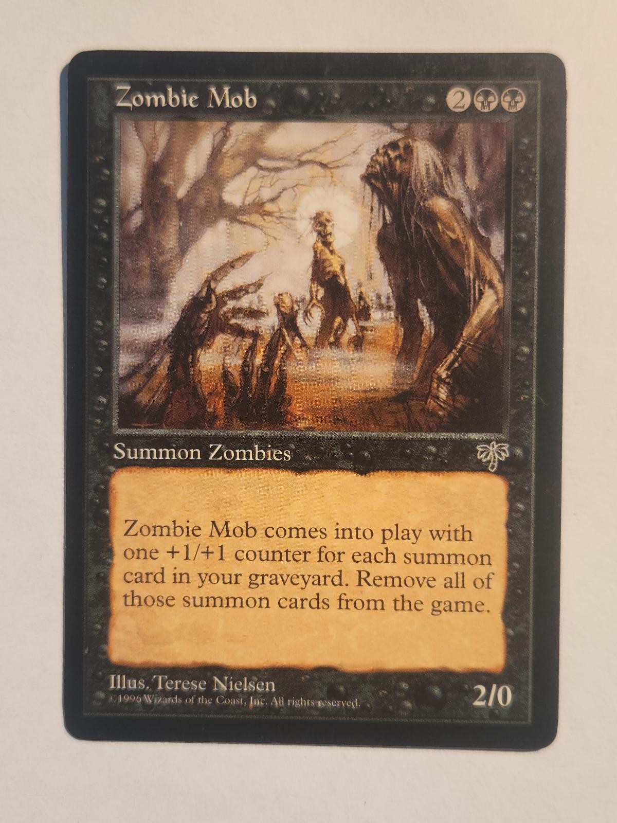 Zombie Mob Mirage Magic: The Gathering Uncommon LP