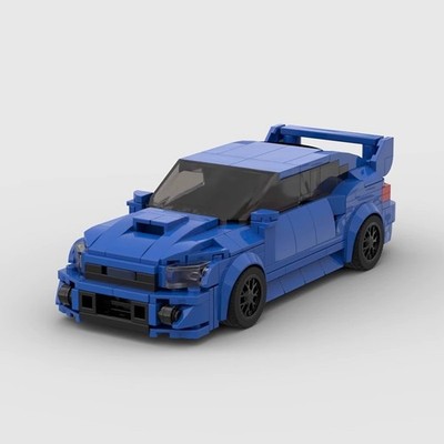 JDM Rally Sports Car MOC Building Blocks Set Hatchback Vehicle Model Toys Gifts