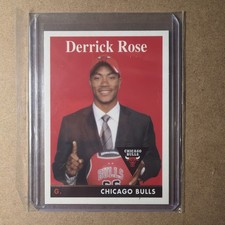 Topps 2008-09 Topps Derrick Rose Chicago Bulls Rookie Card #196 NBA. rookie card picture