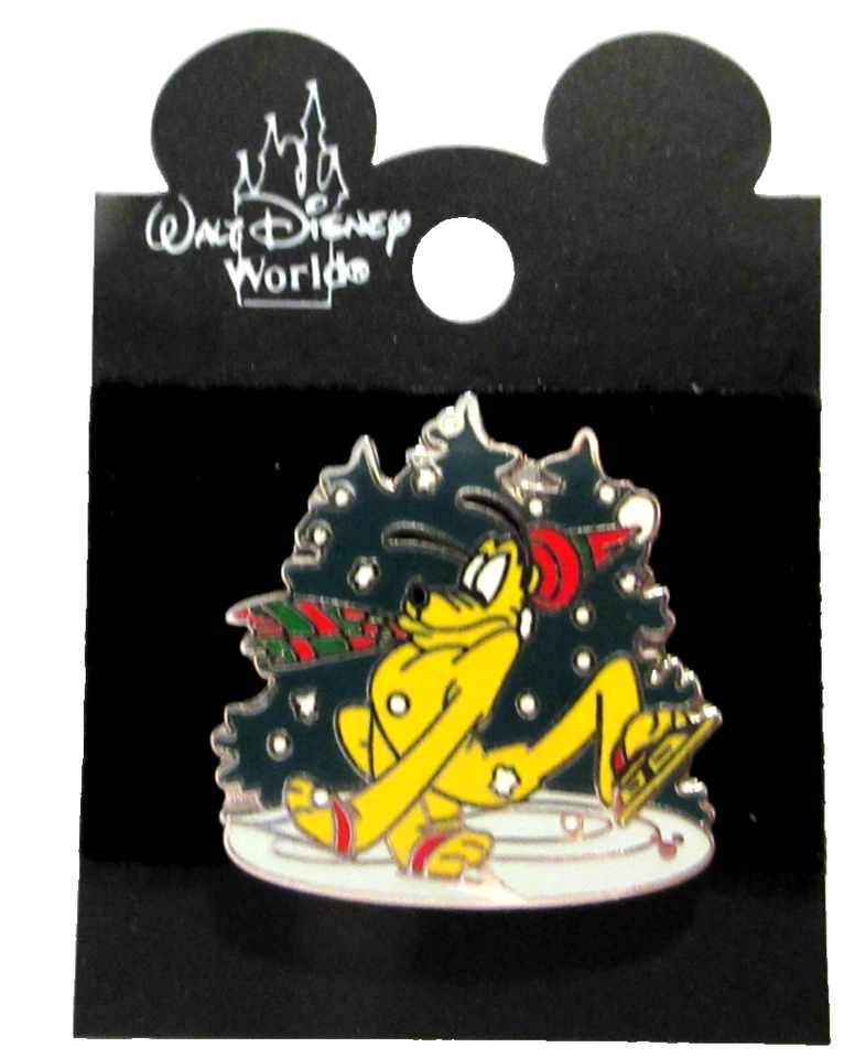 DLR 2006 PLUTO VACACIONES EN PATINES DE HIELO CORDÓN FUNDIDO COLECCIÓN SERIE PIN #44567 Foto 2 de 3
