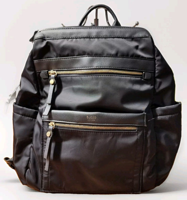 black nylon backpack laptop shortyLOVE Boxer and Taupe Lo & Sons Rowledge 2