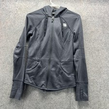 The North Face Jacket Womens XS Gray Full Zip Hoodie Fleece Thumbholes NF0A2RG