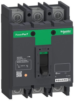 NIB - Square D - QDP32100TM - 100A, 3 Pole, 240Vac Circuit Breaker , 25Ka