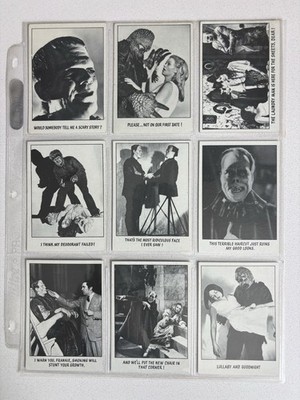 Vintage 1973 Topps Creature Features You'll Die Laughing 128 Complete Set VG