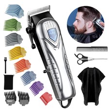 Professional Cordless Hair Clippers Trimmer Kit Men Cutting Machine Barber Salon