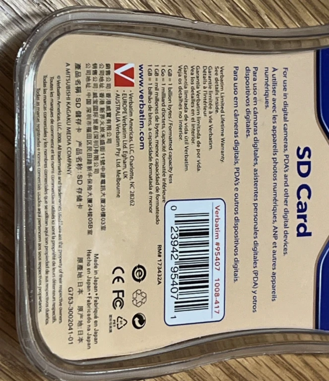 Verbatim 2GB Secure Digital Memory Card (K12) - Image 4 of 4