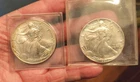 PAP'S COIN'S Lot of 2 - $1 American Silver Eagle 1 oz 1987 - 2000 BU
