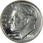 1955 Roosevelt Silver Dime Proof 10c Coin Collectible