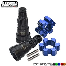 GPM High Carbon Steel Front/Rear CVD Joints+Alu7075 Wheel Hex Hubs XRT X-Maxx 8S