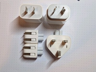 Apple 20W USB C Power Adapter Typ A und Typ I + Typ G Adapter