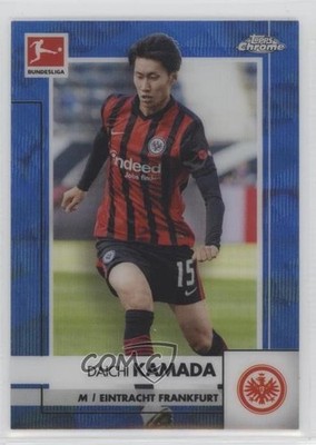 2020 Chrome Bundesliga Blue Wave Refractor /150 Daichi Kamada #34 Rookie RC n0c