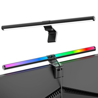 RGB Monitor Light Bar, EyeCare Dual Light Reading Screen Lamp, 9 Modes Gaming...