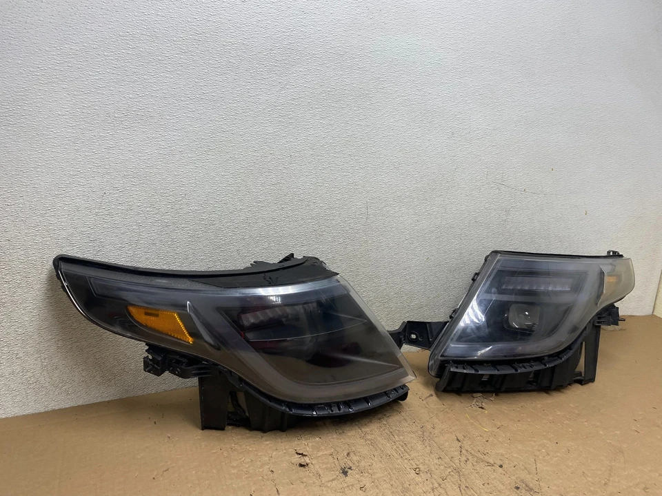 Juego de faros LED negros izquierda+derecha Ford Explorer 2011 a 2015 OEM S1691 DG Foto 3 de 4