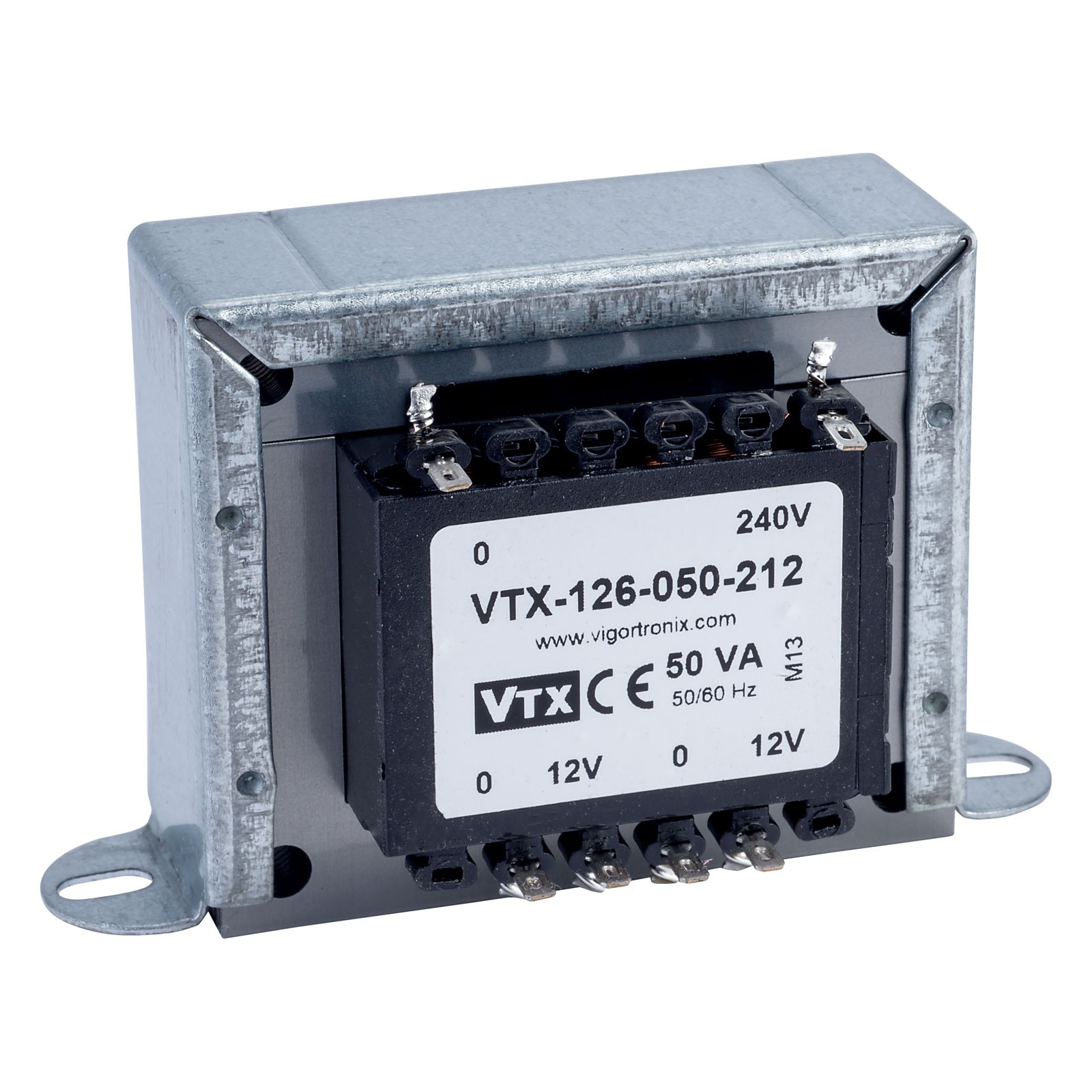 Vigortronix Chassis Transformer 230V 50VA 12V+12V