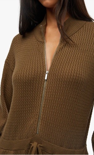 WeWoreWhat Relaxed Leisure Suit Knit Jumpsuit In Brown Sz M NWT We Wore What - Picture 3 of 8