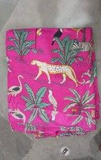 5 Yard Hand Block Print Handmade Cotton Indian Natural Sanganeri Print Fabric.