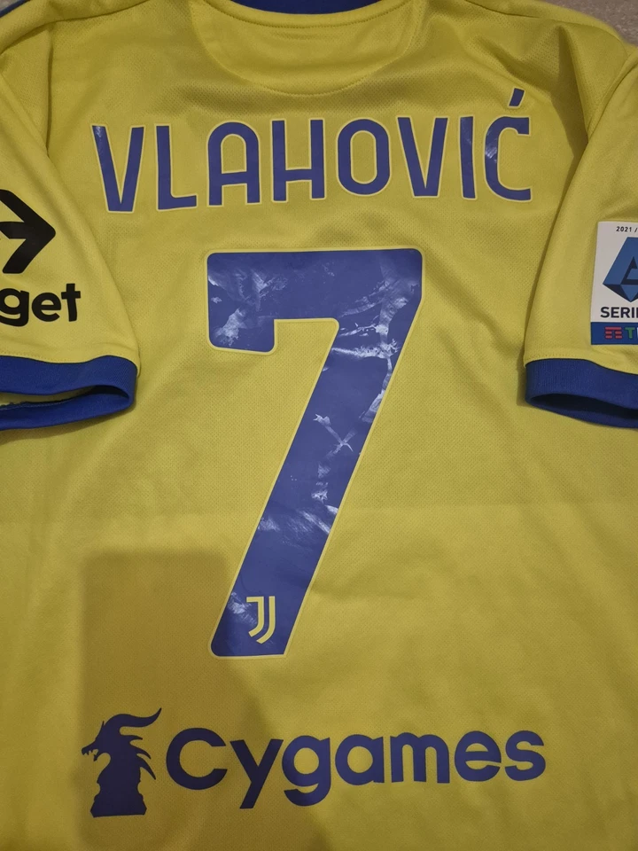 maglia juventus 2021 2022 vlahovic 7 terza third adidas - Immagine 3 di 4