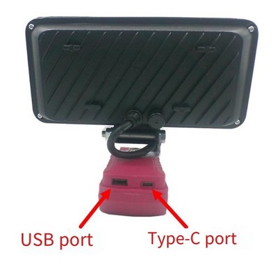 For Einhell 18V LiIon Battery Work Light 57 LEDs for Job Site Lighting