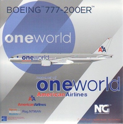 NGM72047 1:400 NG Model American Airlines B777-200ER Reg #N796AN 'One World'