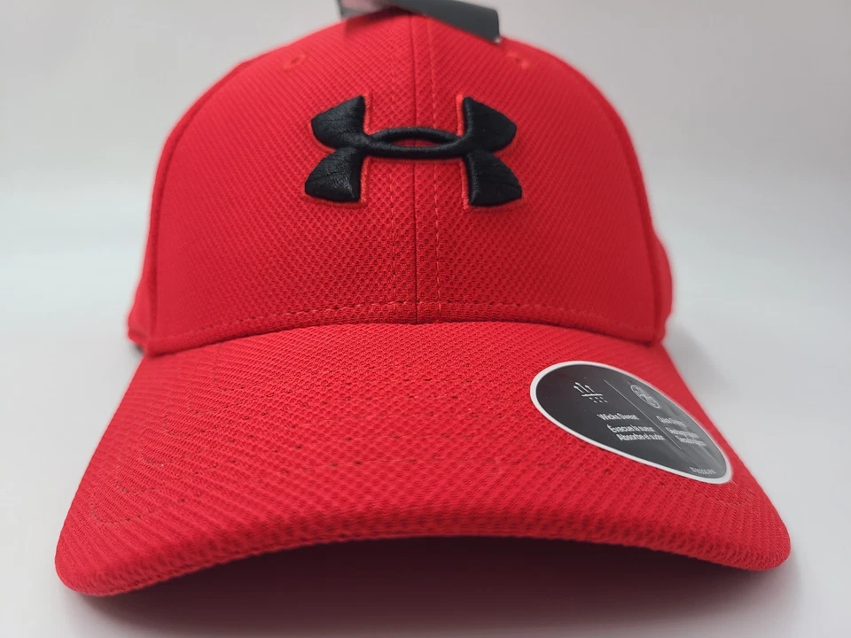 Youth Under Armour Flex Fitted S-M Hat Cap Polyester Baseball Boy Girl Red Black - Image 2 of 4