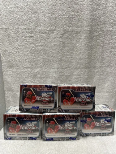 Topps 2024 Chrome Blaster Box MLB Lot of 5x