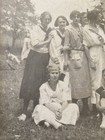 Antique 1920s Flapper Swimwear Photo Original Art Deco Mount Sailor Middy Blouse — photo 5