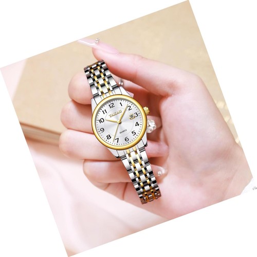 Two Tone Watch for Women Small Dial Womens Watch Ladies Stainless Steel Easy - Picture 3 of 9