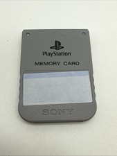 Sony Playstation 1 PS1 Official OEM Memory Card SCPH-1020 Gray FREE SHIPPING  