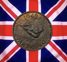 1942 Great Britain Farthing - George VI - Combined Ship