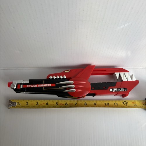 1991 Bandai MMPR Blade Blaster Lot of 2 Red Ranger Gun Sword Lights WORKS - Picture 10 of 12