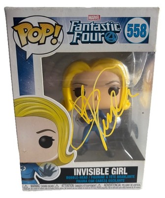 JESSICA ALBA signiert INVISIBLE GIRL Fantastic Four Marvel Funko Pop! #558 BECKETT