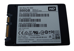 WESTERN DIGITAL 500GB SSD SATA WDS500G1B0A-00H9H0 S/N: 164406A042B3 #NFP3152