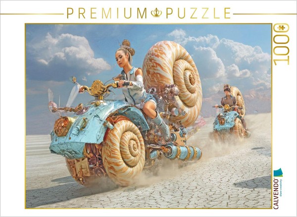 Calvendo Puzzle Rennen Mit Schneckenwagen | 1000 Teile Lege-GrößE 64 × 48 Cm Fot-image