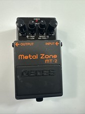 Boss Metal Zone MT-2 Guitar Effect Pedal Distortion Taiwan Tested  Works Great