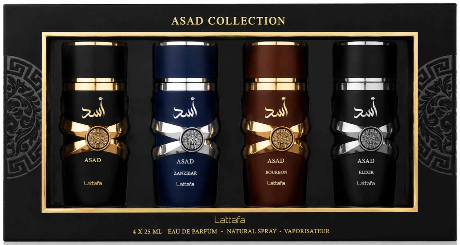 Lattafa Uomo Asad Collection Set Regalo Mini Profumi - 4 Pcs - Immagine 3