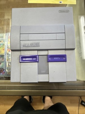 Original Super Nintendo Entertainment System Console Only Works But Figgity
