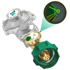 2 Stage Propane Regulator, QCC1 & 3/8" NPT, CSA Certified for RV, Grill