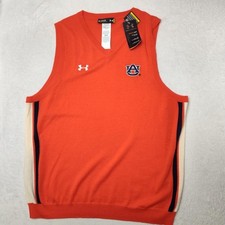 Under Armour Auburn Tigers Sweater Mens XL Orange NCAA Football Pullover