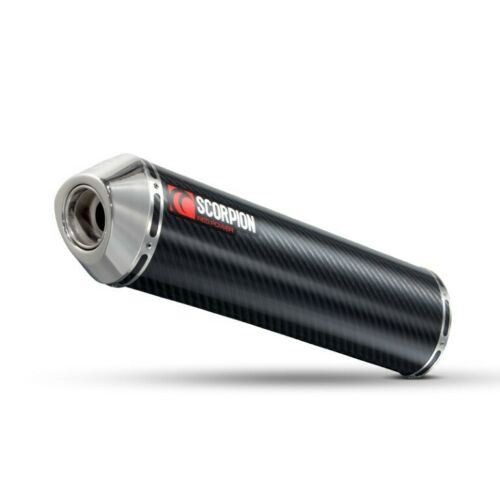 Scorpion Exhaust Round Slip-on Carbon Fibre Yamaha YZF 1000 R1 1998-2001