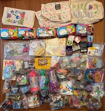 lot 58 mixed fast food promo toys Burger King boxes bags MIB